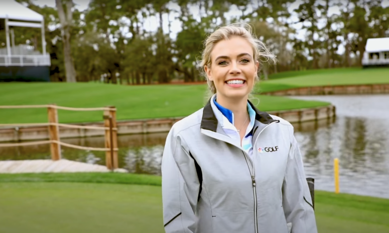 Alexandra O'Laughlin on Golf Channel at TPC Sawgrass.