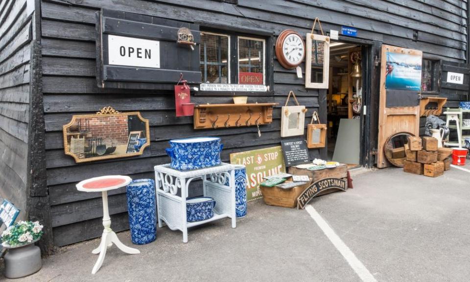 Antique shop at Standard Quay, Faversham Kent