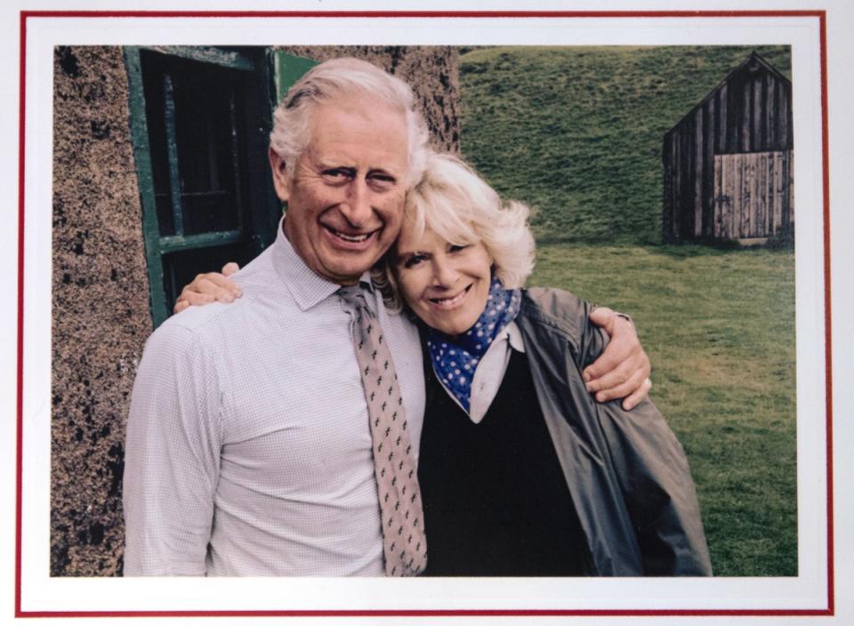 Charles and Camilla’s 2015 Christmas card (Getty Images)