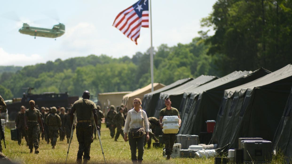  An image of a Western Forces military base in 'Civil War'. 