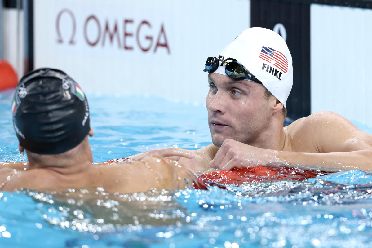 2024 Olympics: Bobby Finke comes up just short in 800m freestyle, wins silver medal