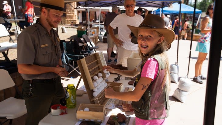 <span class="article__caption">A young (and psyched) Geology Festival goer, in Bryce Canyon National Park, Utah</span> (Photo: Bryce Canyon Country)