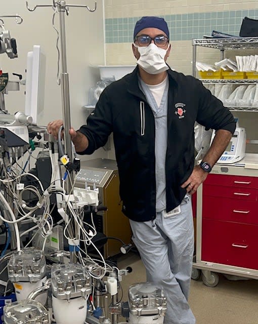 Naresh Tinani is president of the Canadian Society of Clinical Perfusion. He works as a perfusionist in Regina.