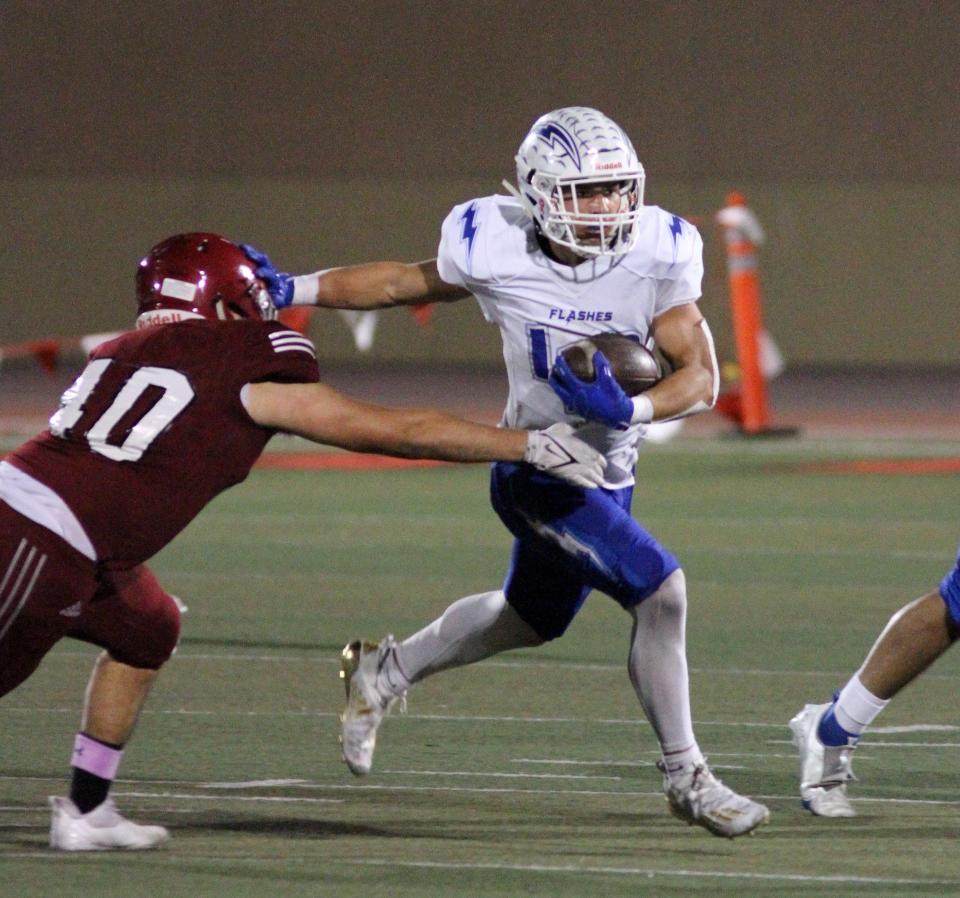 Fillmore running back Anthony Chessani (right) was named the co-Offensive MVP in the Citrus Coast League.