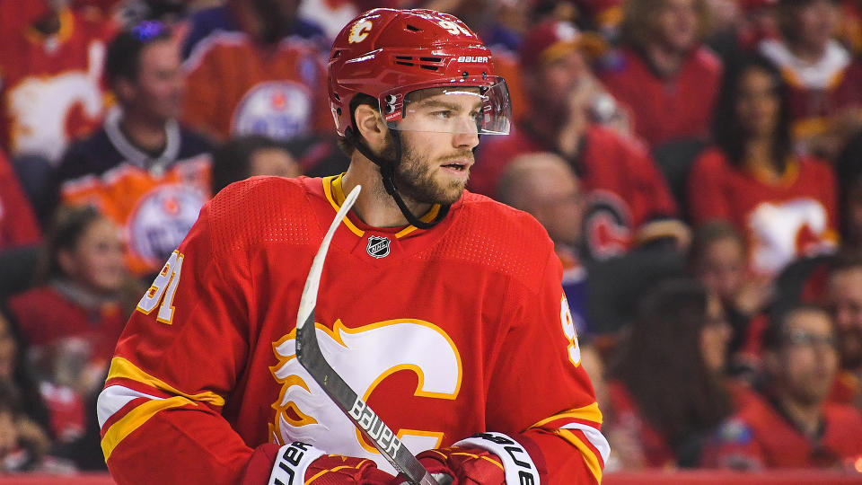 Calle Jarnkrok has joined the Maple Leafs on a four-year deal. (Photo by Derek Leung/Getty Images)