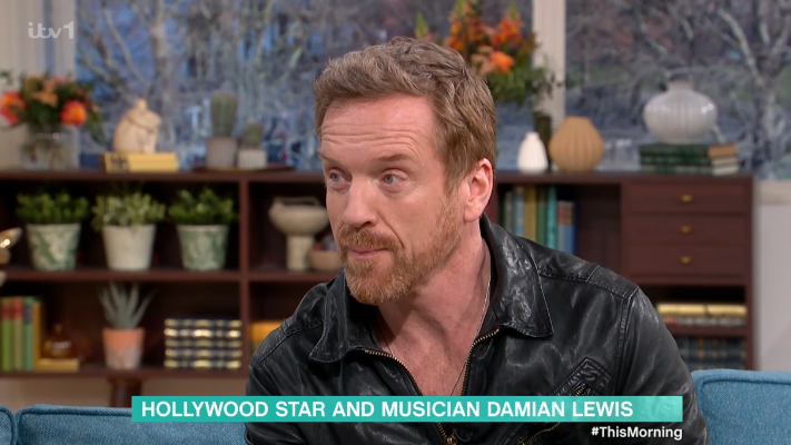 Damian Lewis is making music. (ITV screengrab)