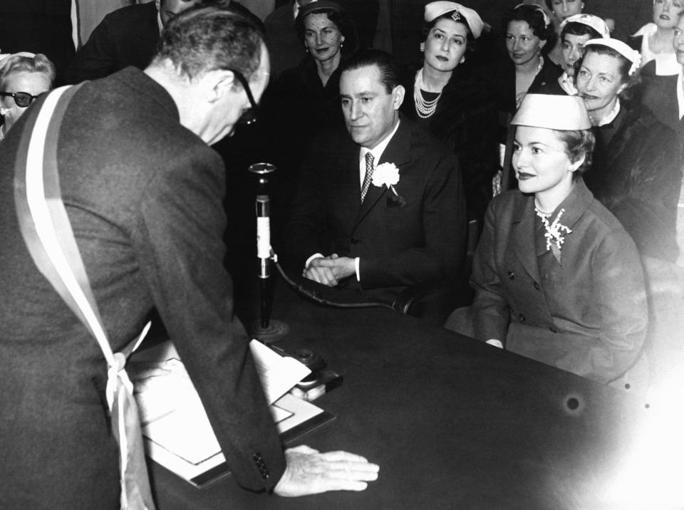 En 1955 contrajo matrimonio con el periodista francés Pierre Galante. En 1956 dieron la bienvenida a su hija Gisèle. (Foto: Keystone-France / Getty Images)