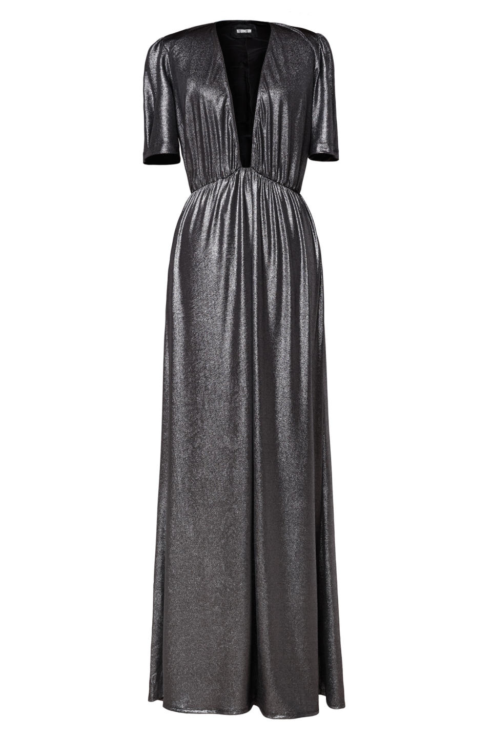 <p>The Reformation Adeline Dress, $148; <a rel="nofollow noopener" href="https://www.thereformation.com/products/adeline-dress-stellar" target="_blank" data-ylk="slk:thereformation.com;elm:context_link;itc:0;sec:content-canvas" class="link ">thereformation.com</a></p>