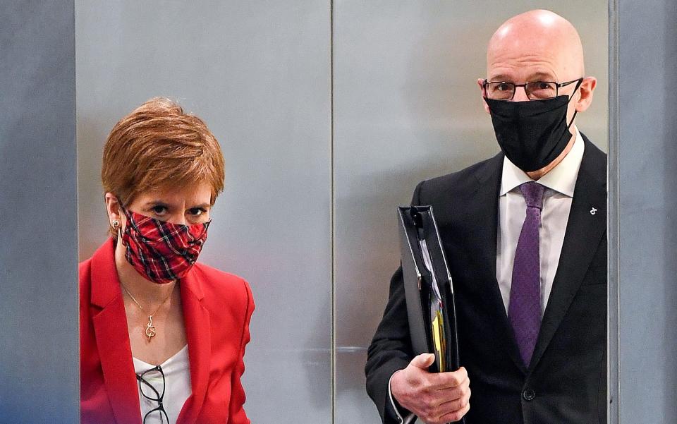 John Swinney has been handling the governments response to the affair after Nicola Sturgeon recused herself fro decision making - Jeff J Mitchell/Getty