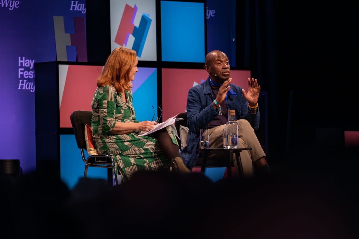 Clive Myrie speaking at Hay Festival (Adam Tatton-Reid and Hay Festival)
