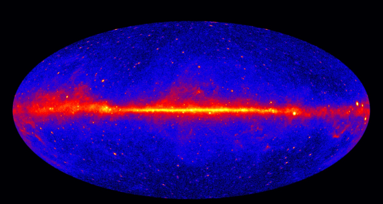 Fermi gamma ray sky (NASA)