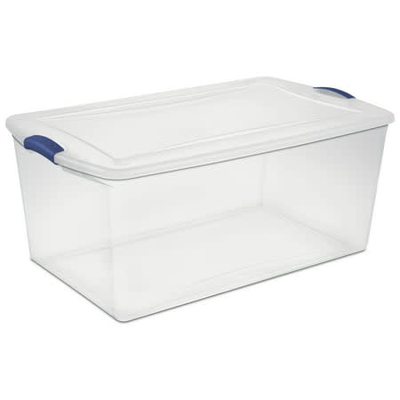 Sterilite 105 Qt. Clear Plastic Latching Box (Walmart / Walmart)
