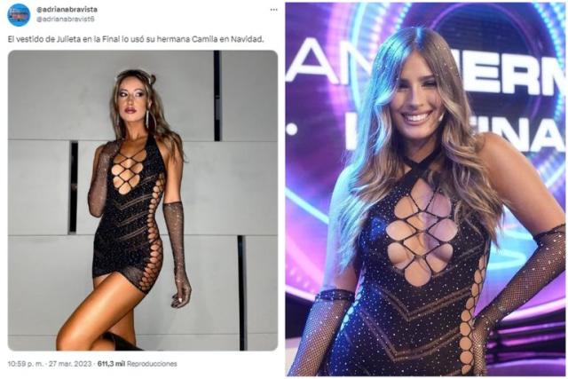 Gran Hermano El Detalle Sobre El Vestido Que Lució Julieta Poggio Que Sorprendió A Los Usuarios 9435