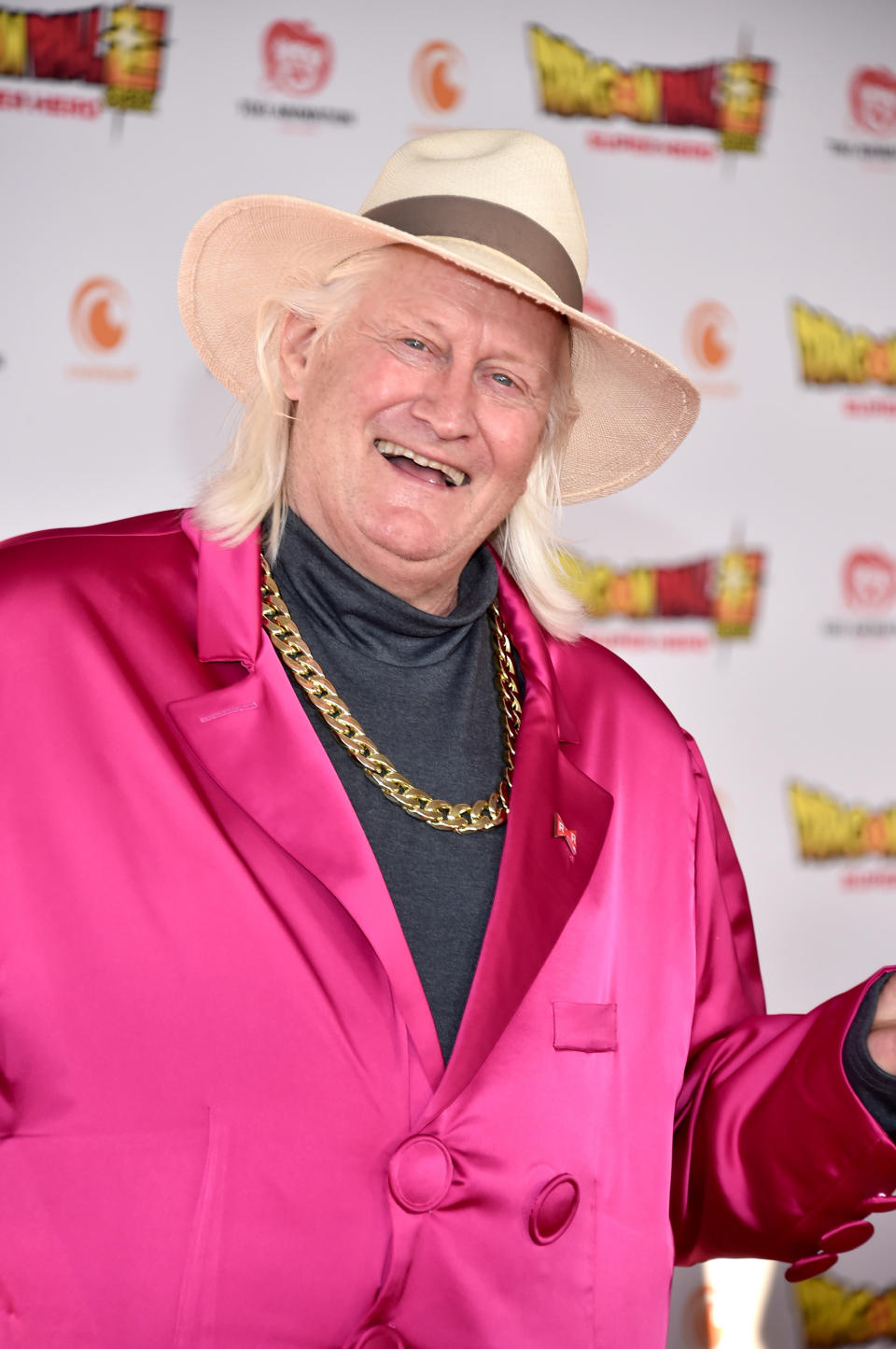 Charles Martinet, smiling at the camera and walking the red carpet at Los Angeles premiere of Crunchyroll's "Dragon Ball Super: SUPER HERO."