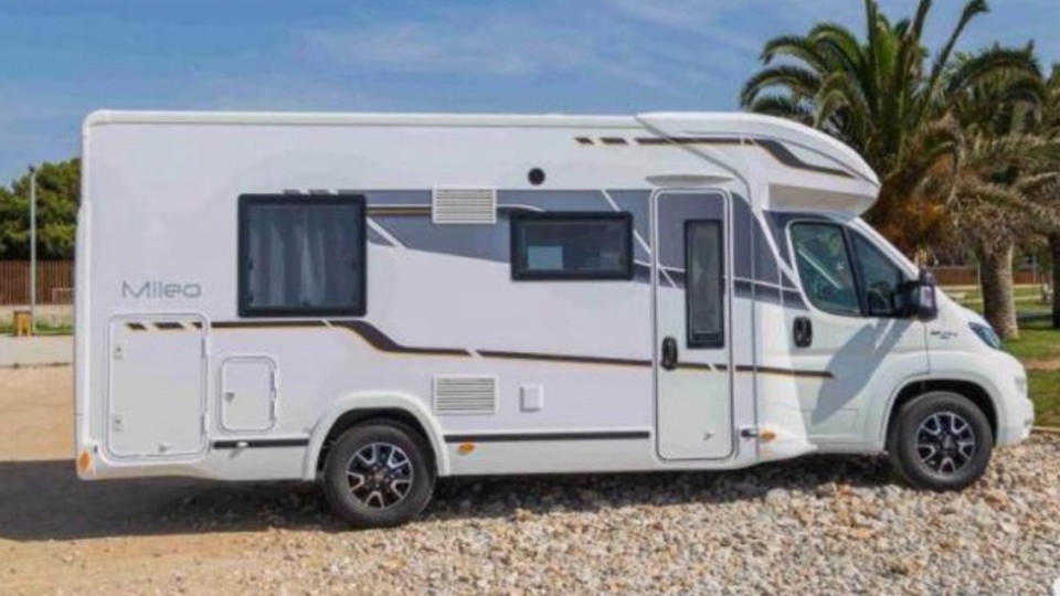 The motor home Samantha Jaelle and her husband have booked for Ms Jaelle last road trip. Source: GoFundMe