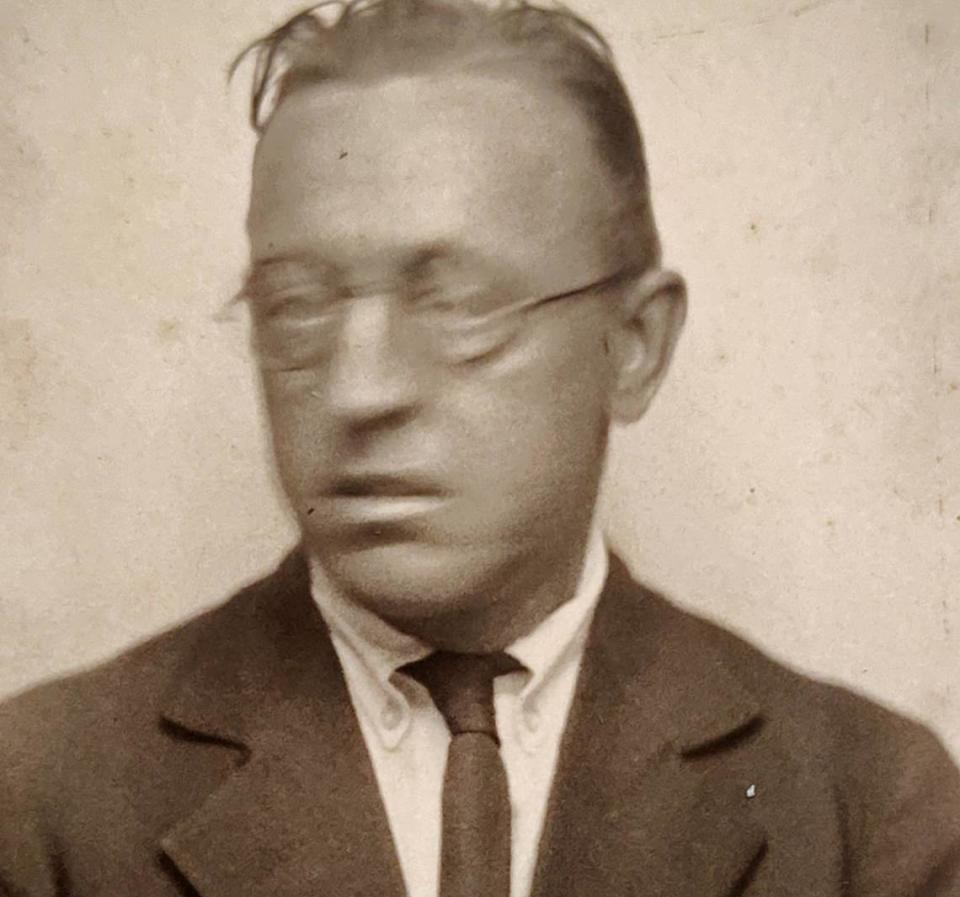An old photo of John Lyons, the Irish grandfather of Cambria resident Mike Lyons. It was his grandfather’s birth in Ireland that allowed Mike Lyons to become a dual citizen of the United States and Ireland.