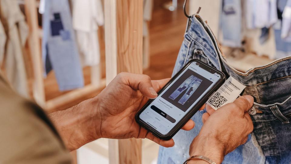 A QR code hang tag reveals valuable information for a garment. Photo: Avery Dennison - Credit: Courtesy Photo