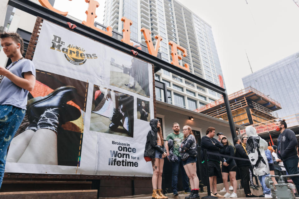 Dr. Martens sponsored a music showcase at SXSW this year.