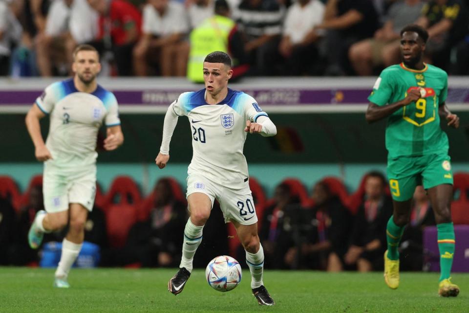 Phil Foden on a run (AFP/Getty)