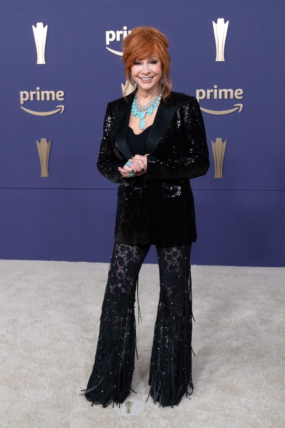 Reba McEntire attends the 2024 ACM Awards.