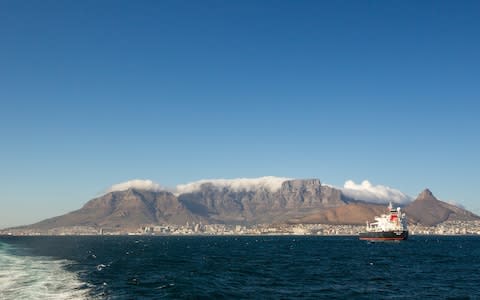Table Mountain shrouded in the misty “tablecloth” - Credit: Robert Muckley