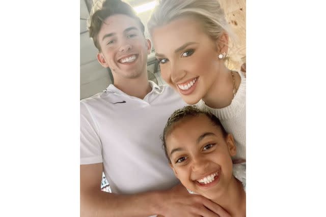savannah chrisley/Instagram Savannah Chrisley with brother Grayson and niece Chloe