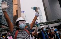 Protest to demand authorities scrap a proposed extradition bill with China, in Hong Kong