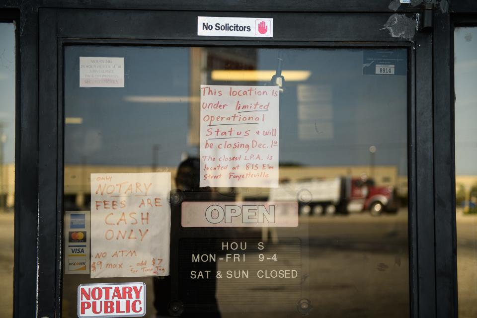 The N.C. License Plate Agency in Spring Lake is set to close Dec. 1.