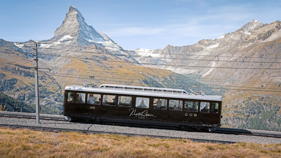 The Gornergrat Railway’s “NostalChic” train. - Gornergrat Bahn