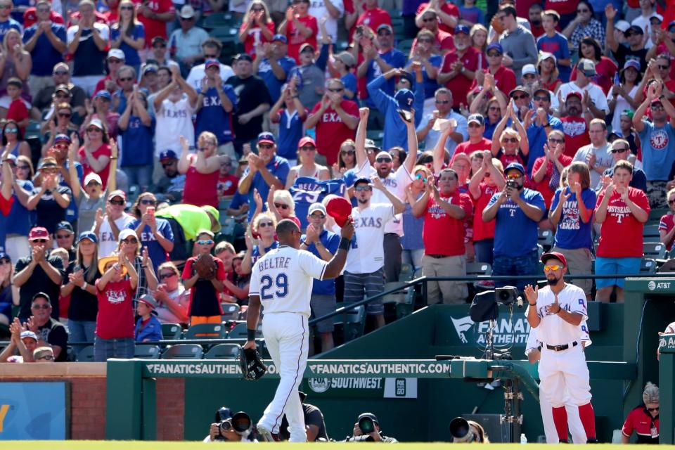 Adrian Beltre is one of the reasons Rangers fans can be excited about October baseball. (Getty Images)