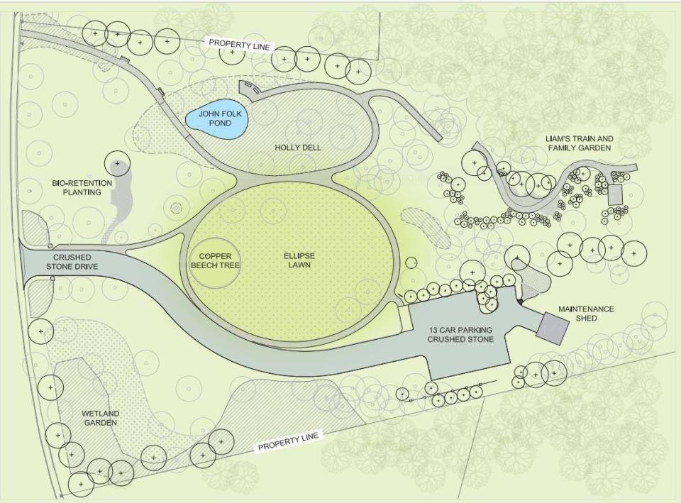 A rendering of the Armstrong-Kelley park renovation construction plan.