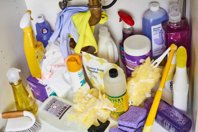 The $17 Solution That Instantly Created So Much More Space in My Under-the-Sink  Cabinet