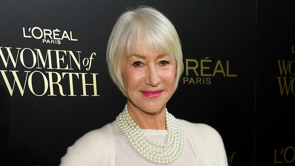 Helen Mirren with a French bob