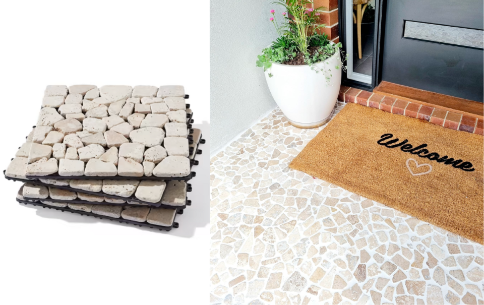 Kmart stone tile hack