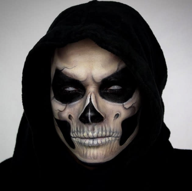 En su perfil de Instagram, también puedes encontrar otras ideas diferentes para el maquillaje que lucirás en Halloween. Aquí tienes una muestra de ello con esta espectacular transformación en La Muerte. ¡Terrorífico! (Foto de Instagram/@showmemakeup).