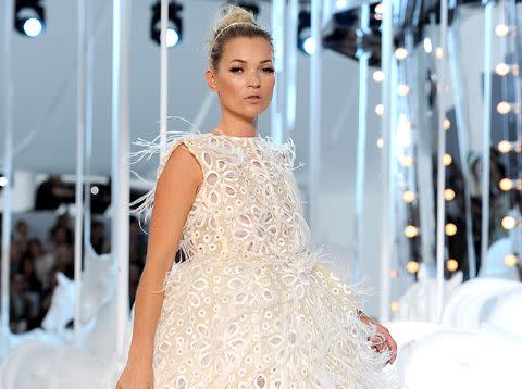 Kate Moss walks the runway during the Louis Vuitton Ready to Wear