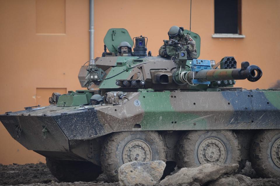 Frankreich will der Ukraine Panzer des Typs AMX-10 RC liefern. - Copyright: picture alliance/abaca/Gouhier Nicolas