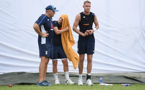 Stuart Broad in training - Credit: getty images