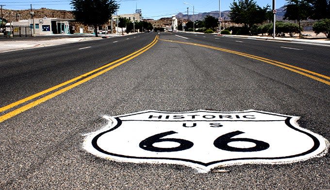 Arizona Route 66 coming into Kingman