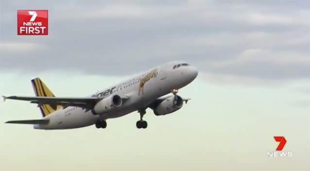 The incident happened on a TigerAir flight. Photo: 7 News