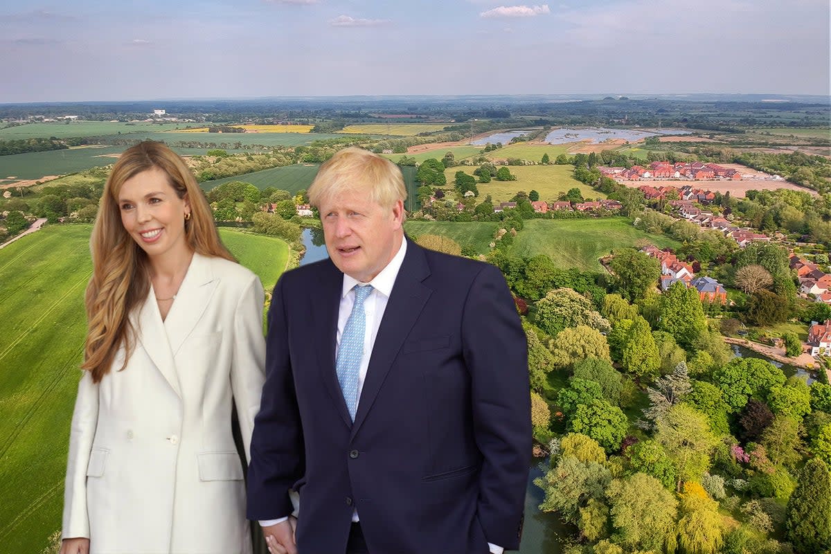 The Johnsons are thought to be buying a £3.8m manor in South Oxfordshire  (ES Composite)