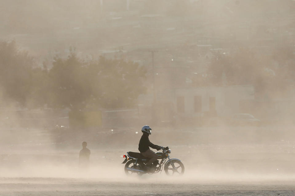 Motorbiking in Kabul, Aghanistan
