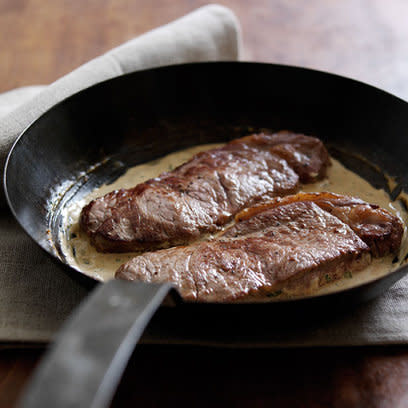 Steaks with Peppercorn Sauce: Food: Fathers Day: Recipe: Red Online