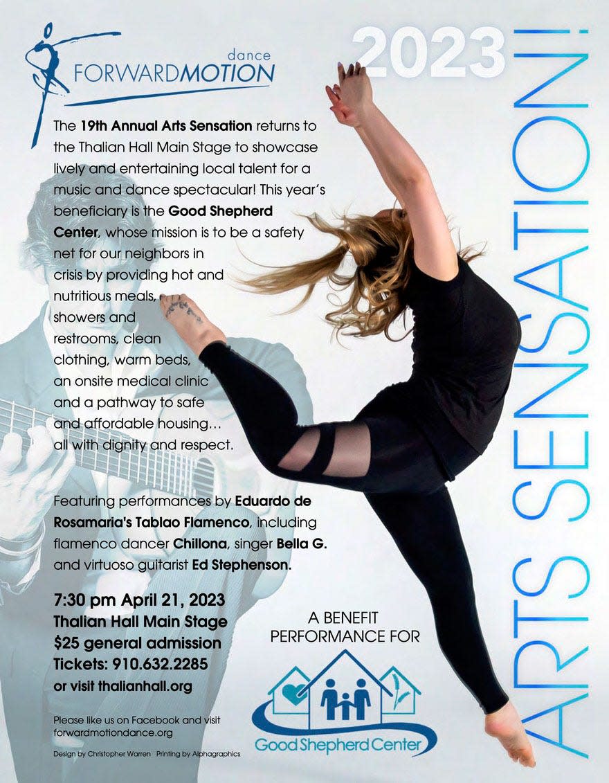 The 19th annual Arts Sensation concert is April 21 at Thalian Hall.