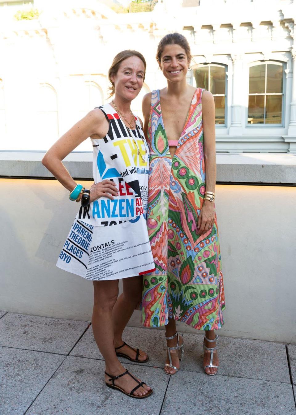 Aurelie Bidermann and Leandra Medine