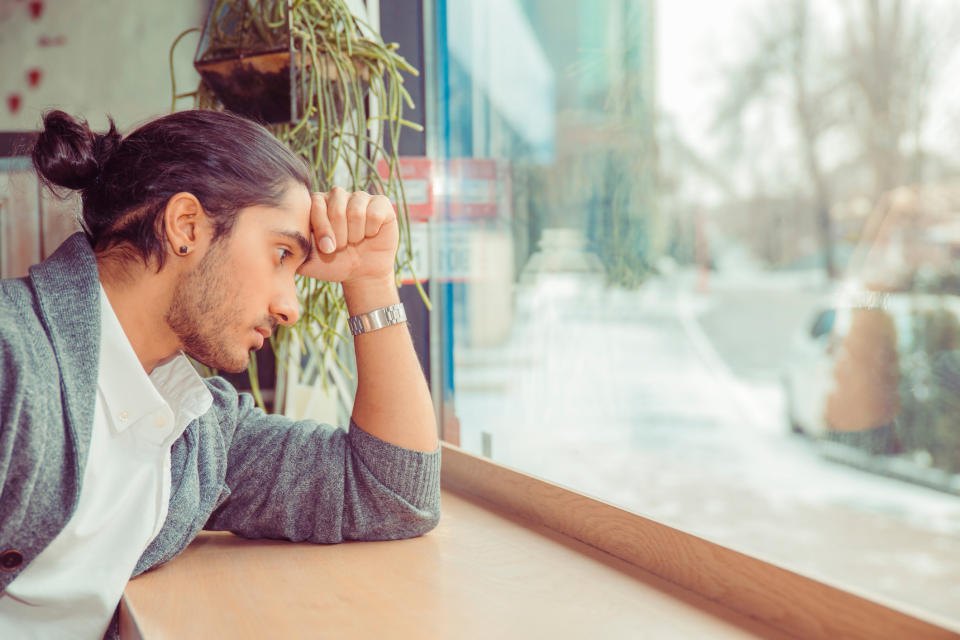 Could telling a man to 'man up' impact their mental health? [Photo: Getty]