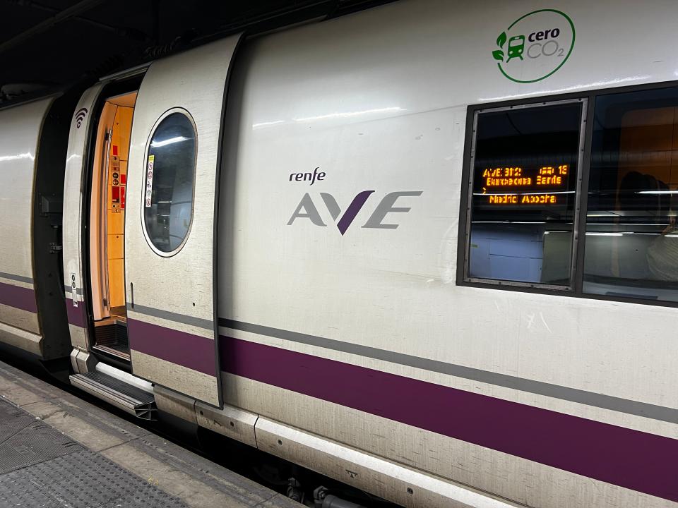 Train carriage in Madrid.