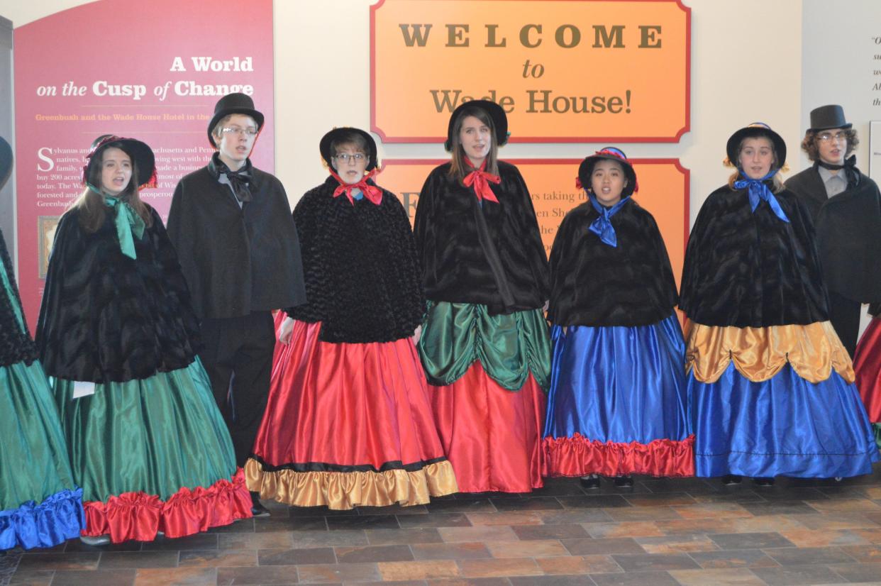 Local high school choirs will perform at the Wade House Visitor Center throughout the weekend.