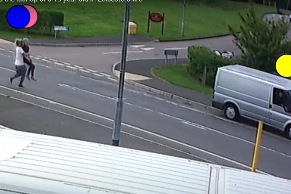 Footage of the moment Bowskill kidnapped his girlfriend was released by police (Leicestershire Police)