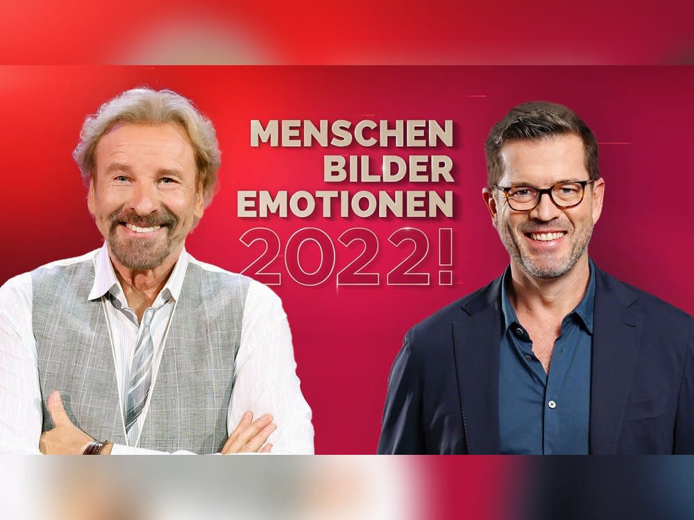 Thomas Gottschalk (l.) und Karl-Theodor zu Guttenberg präsentieren den großen RTL-Jahresrückblick "2022! Menschen Bilder Emotionen". (Bild: RTL / Hempel/Gregorowius)